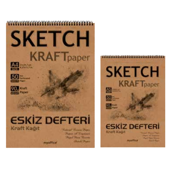 Kraft Spiralli Eskiz A5 50 Yaprak