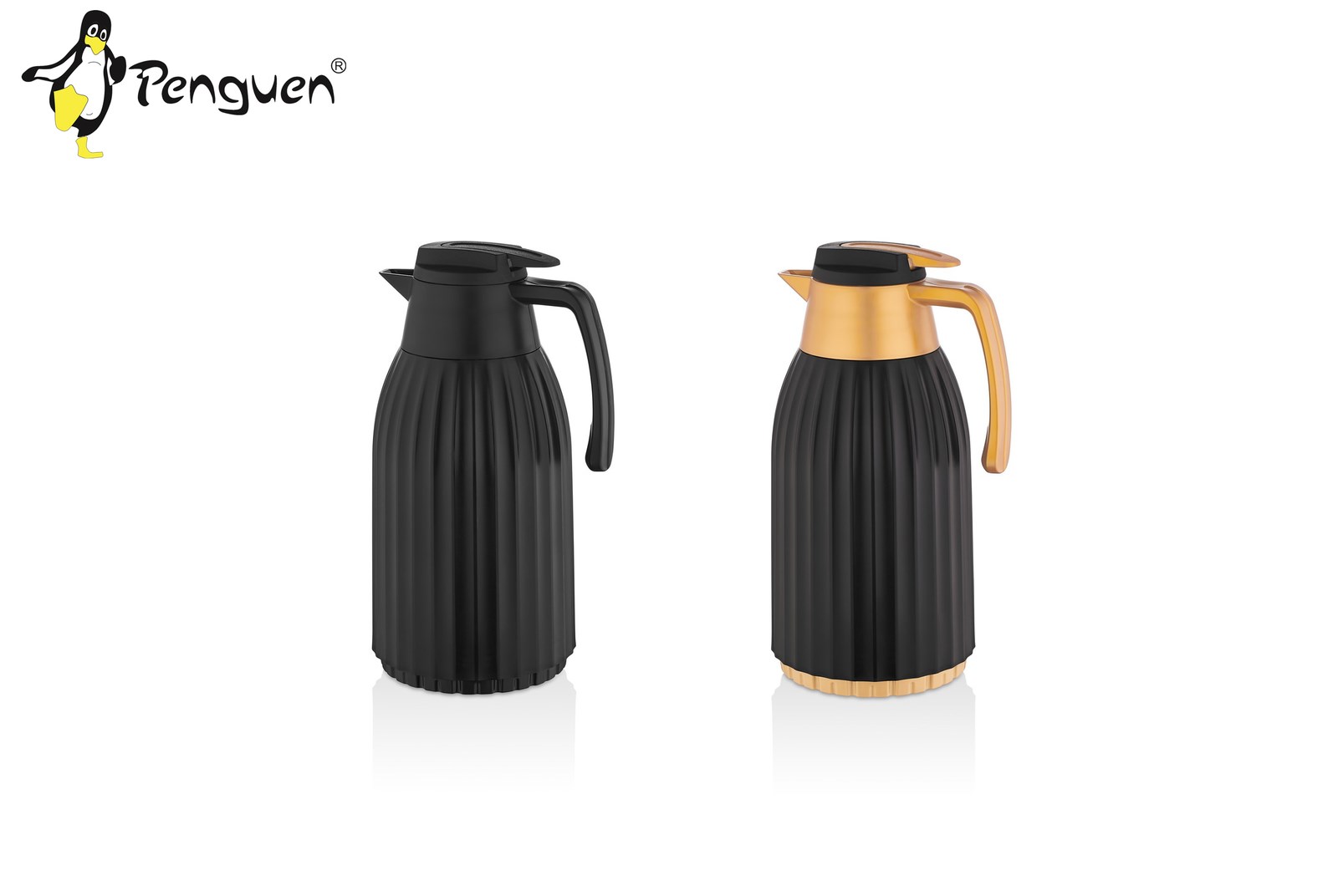 Penguen Cam Termos Siyah Karışık 1,5 Lt  S / L Sap