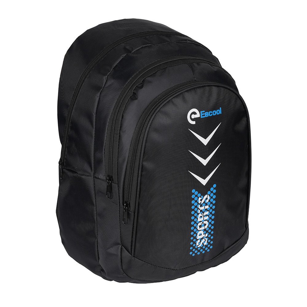 3 Gözlü Sport Sırt Çantası Siyah Mavi