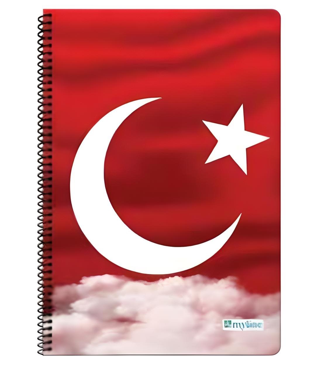 Ayyıldıza-4 P.P Kapak Çizgili 60 Yaprak