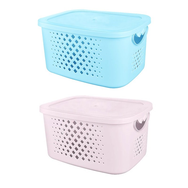 Kat Kat Kapaklı Sepet Küçük Boy