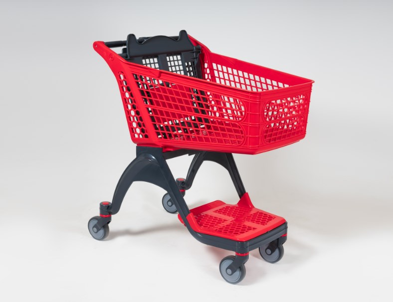 PLASTİK MARKET ARABASI - KIRMIZI