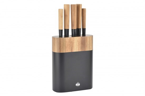 Varni 5 Prç Bıçak Set Ahşap Siyah-25480