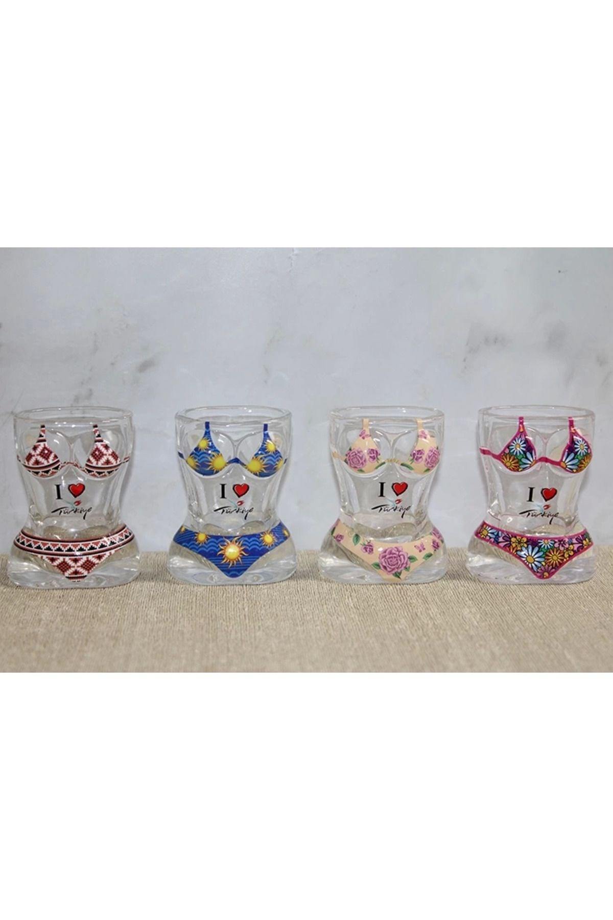 İstanbul Temalı Cam Shot Bardak  