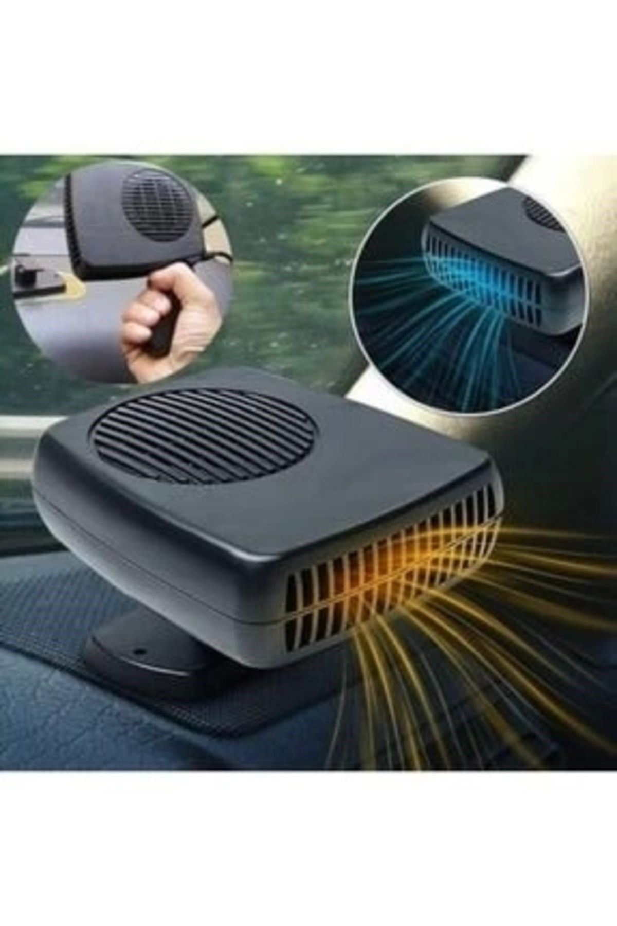Oto Isıtıcı/Soğutucu Fan Cam Buğu Çözücü Fan Araç Içi 12v Çakmaklık Girişli