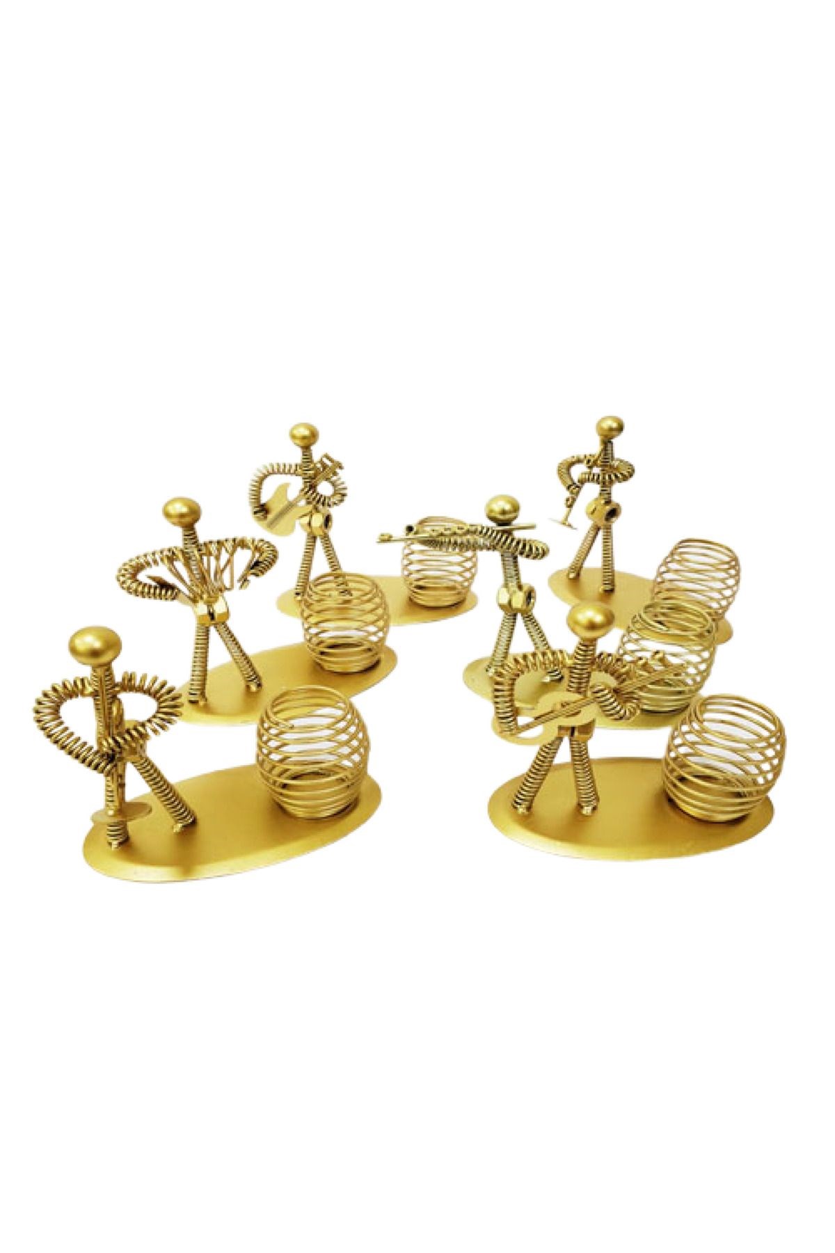 Dekoratif Metal Müzisyen Temalı Kalemlik – Masaüstü Organizer