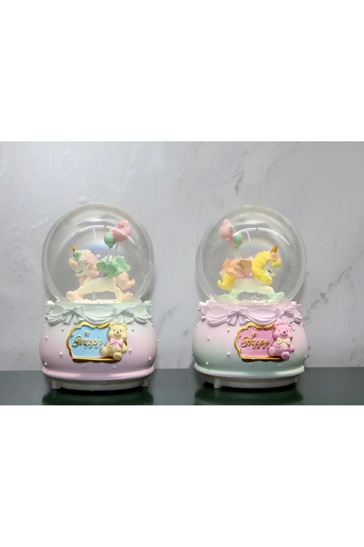 Işıklı Müzikli Kar Küresi Orta Boy Alk3045