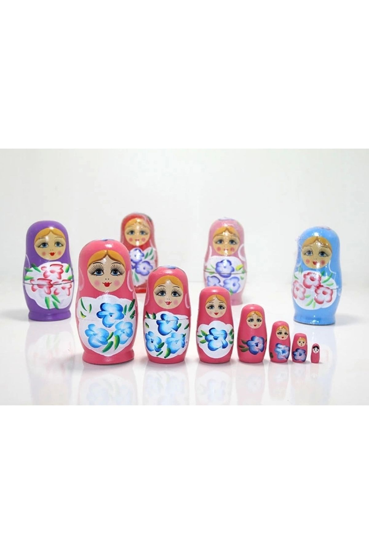 7'li Ahşap Matruşka  
