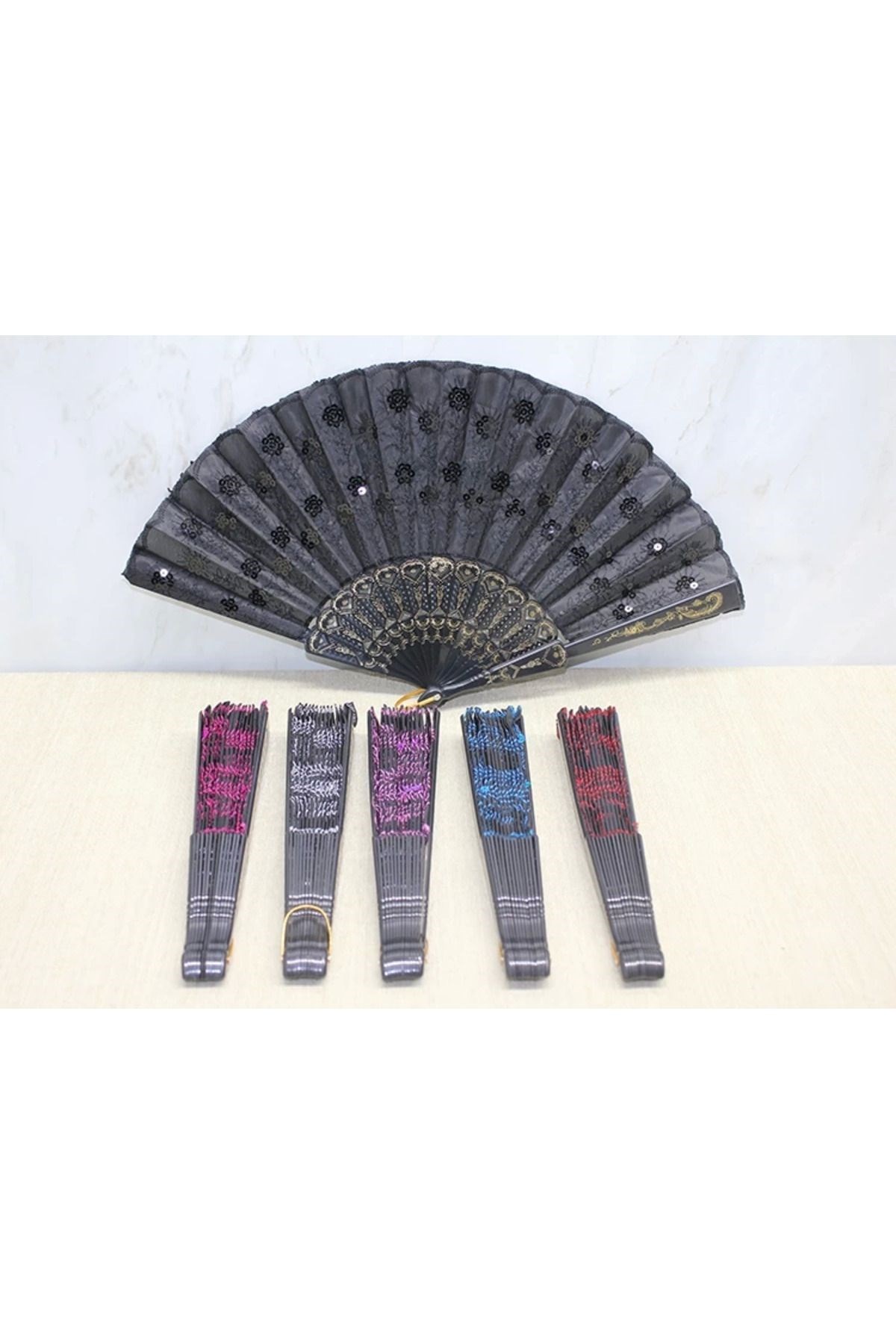 Plastik Pullu Yelpaze  