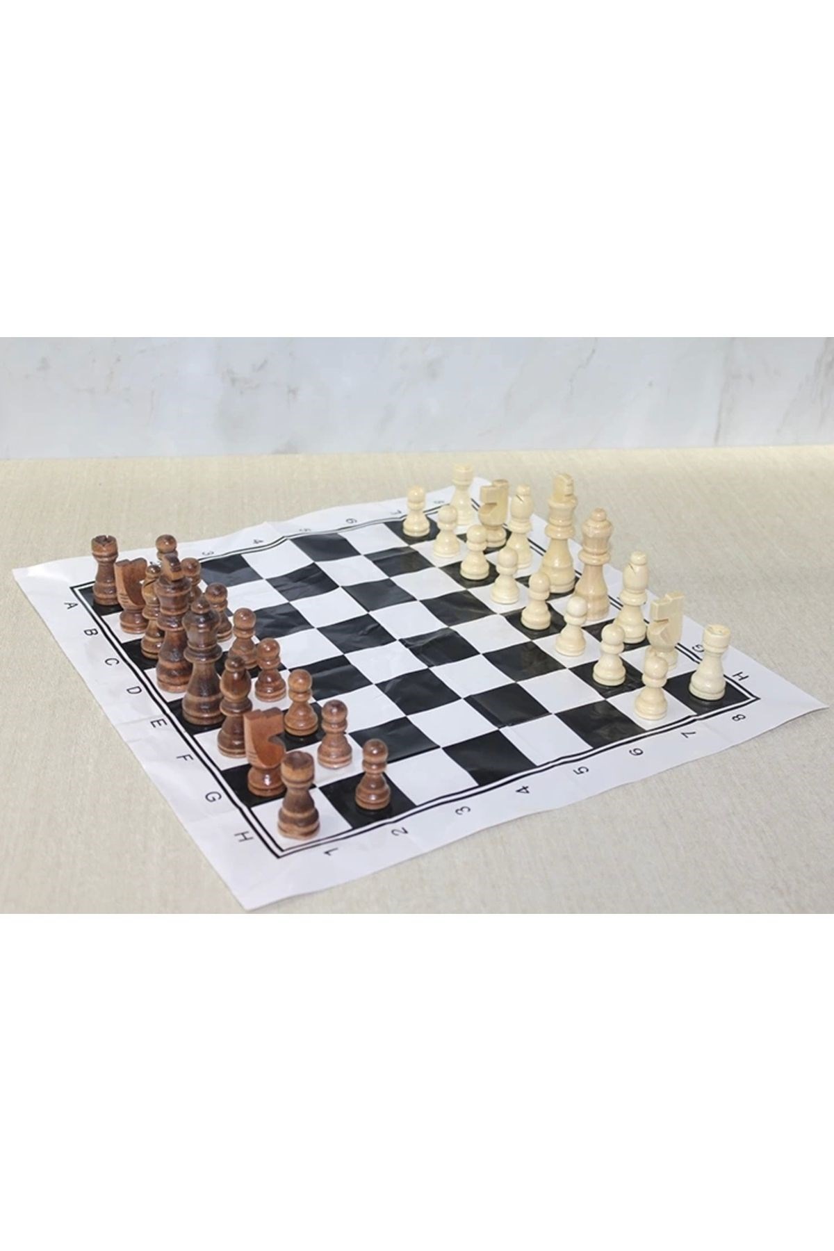 Ahşap Satranç Taşı 8 Cm  