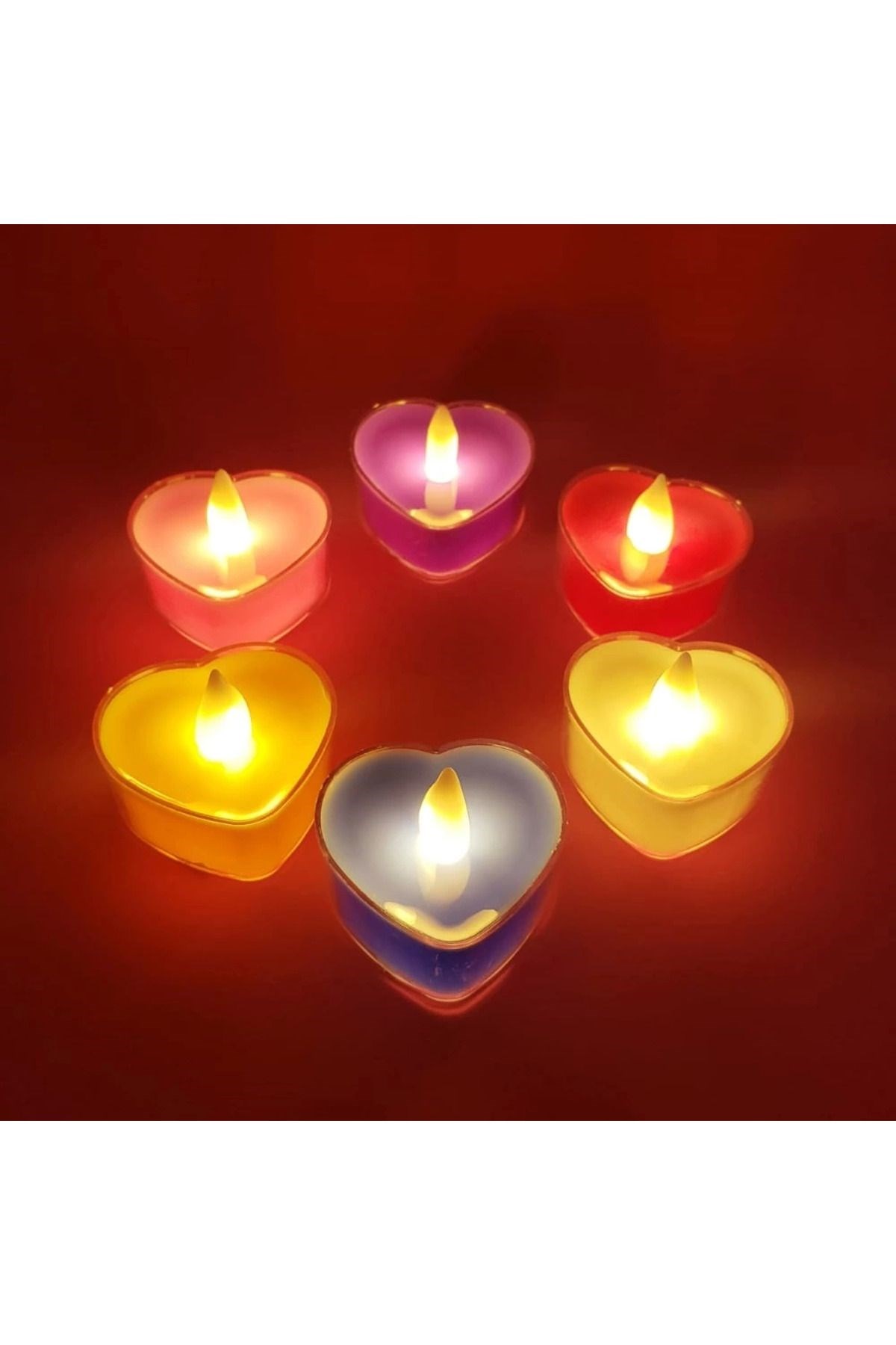 Kalpli Tealight Pilli Mum – Şık ve Romantik Işıklı Dekorasyon