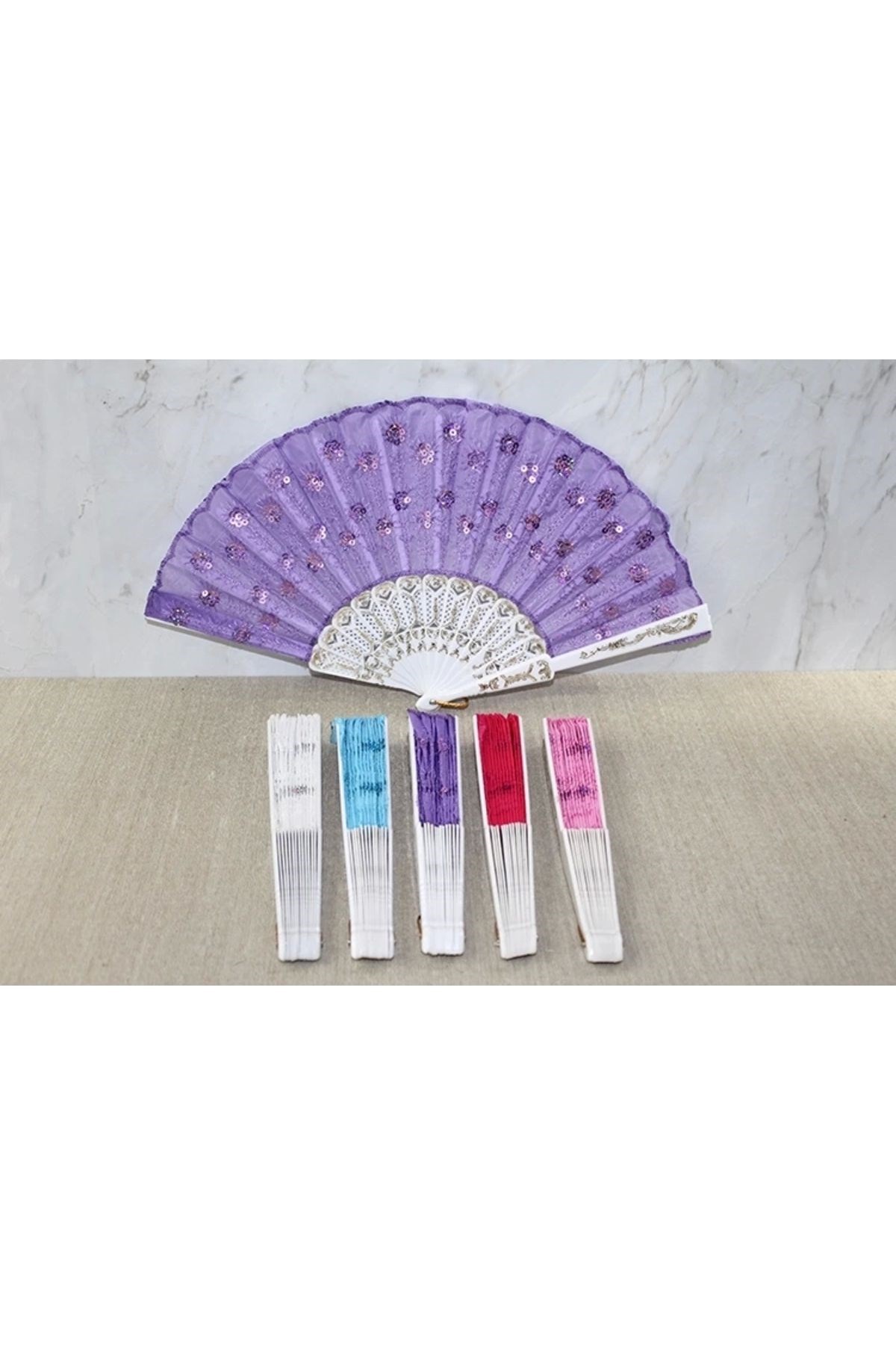 Plastik Pullu Yelpaze Alk3568