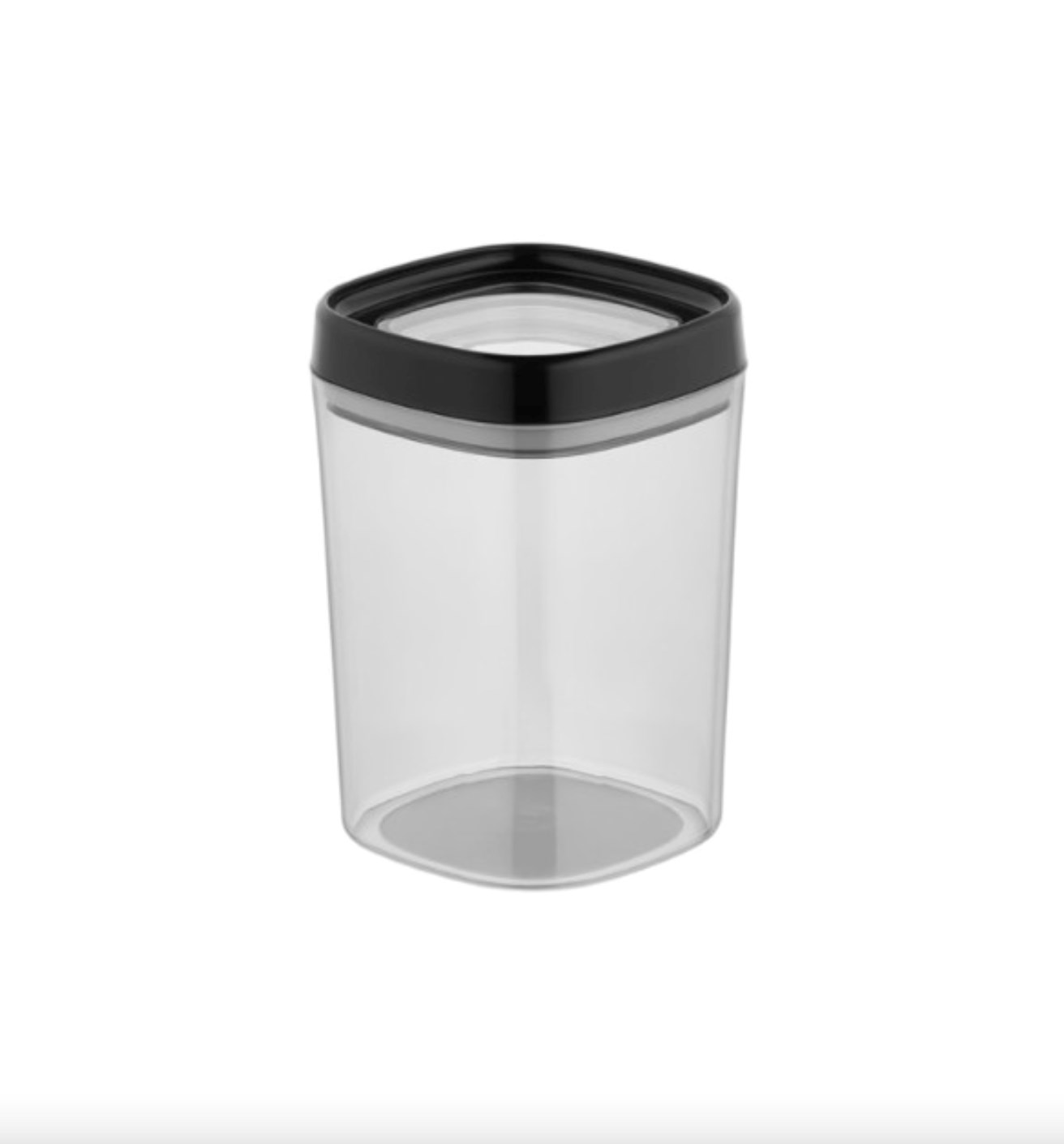 Orta Boy Hava Kilitli Saklama Kabı 1 Lt – Siyah Kapak