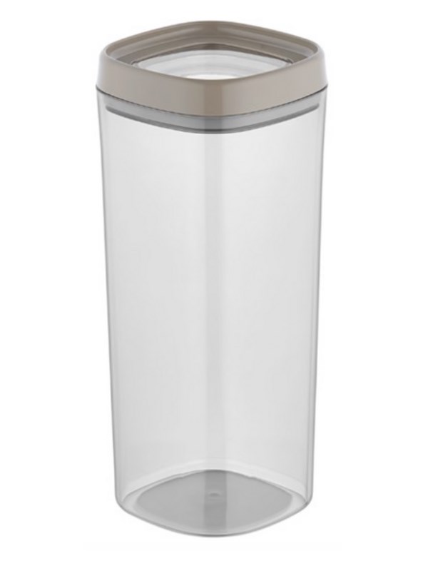 Büyük Boy Hava Kilitli Saklama Kabı – 1.8 Lt – Bej Kapak