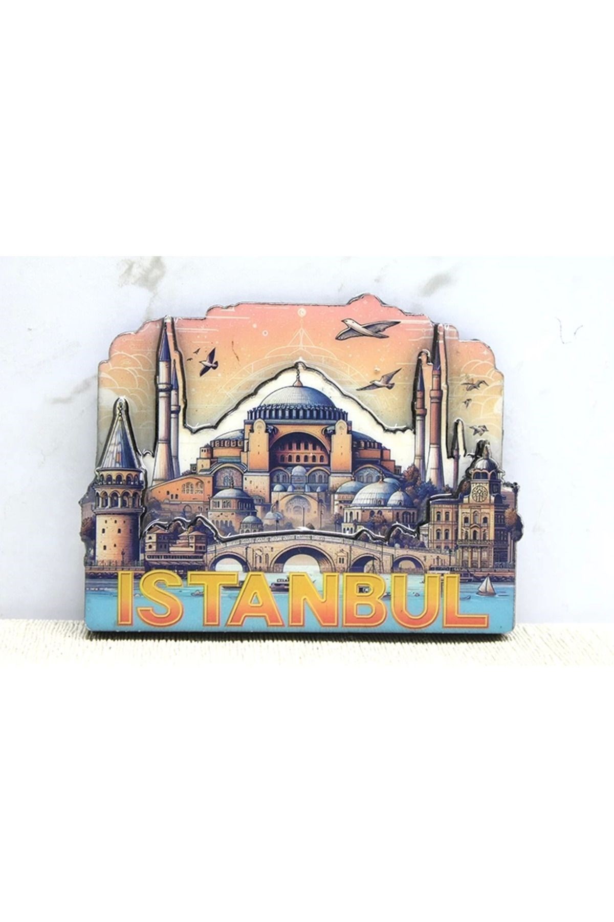 Ahşap İstanbul Temalı Magnet  