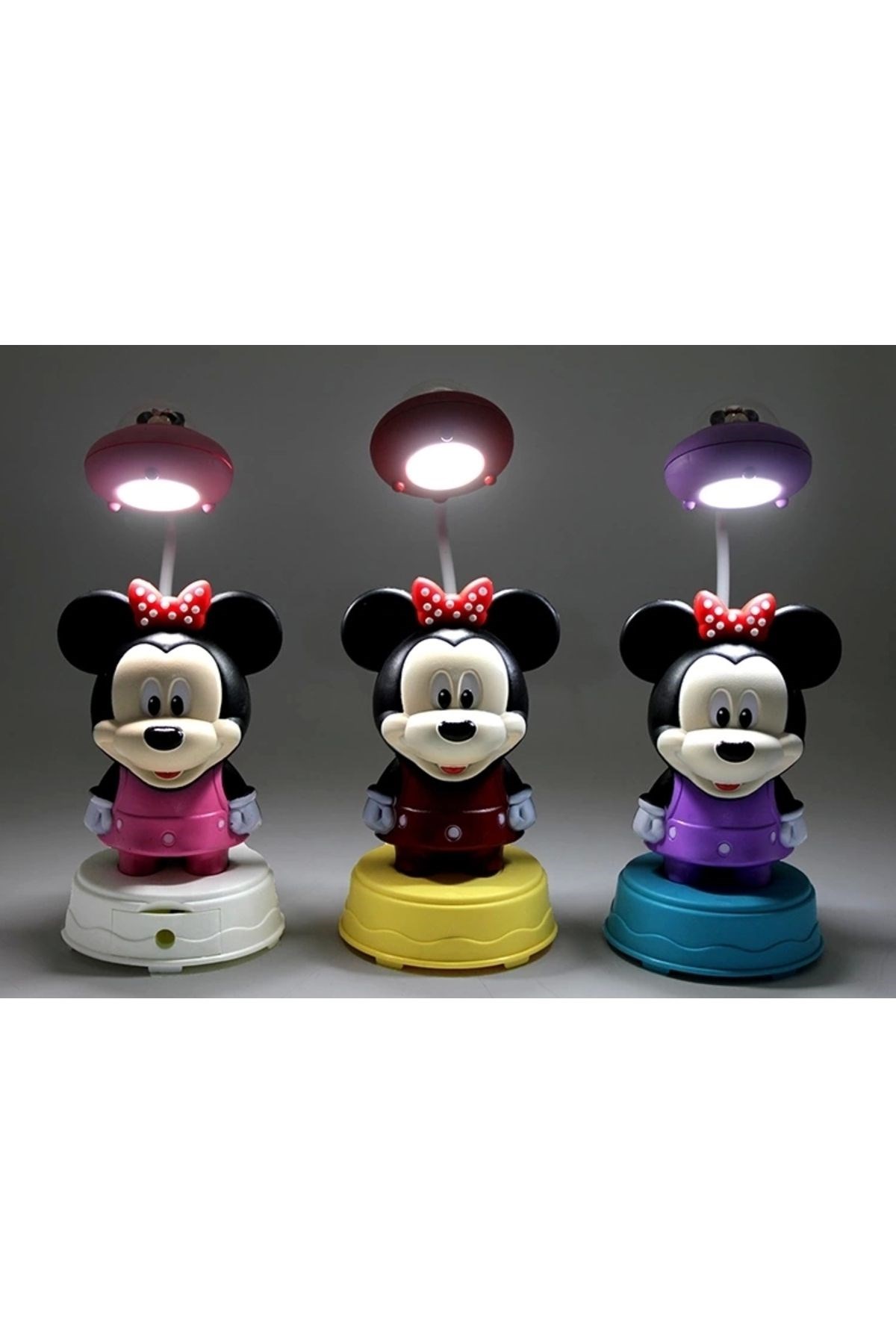 Mickey Mouse Masa Üstü Lamba Şarjlı Usb  