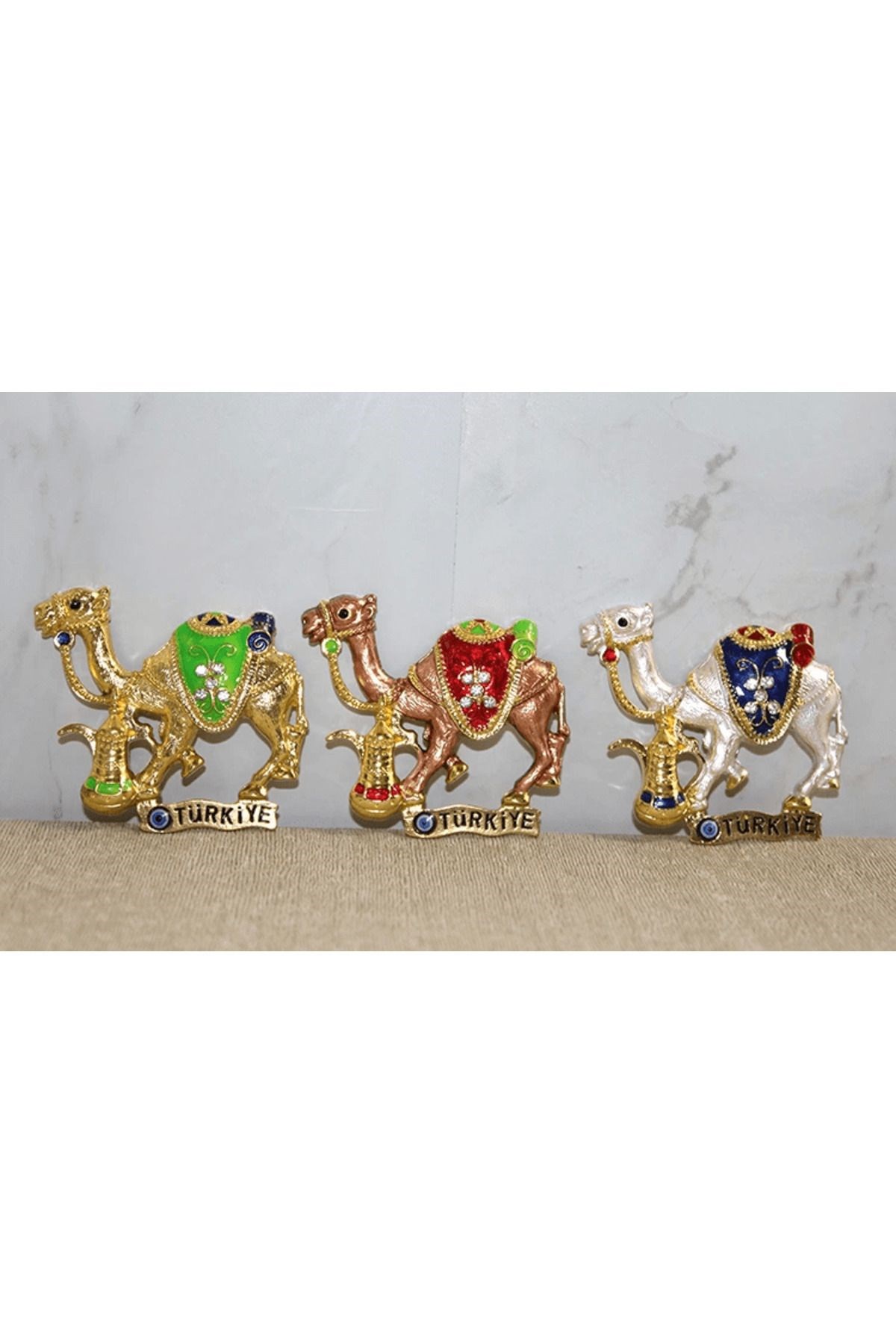 Taşlı Deve Figürü Magnet  