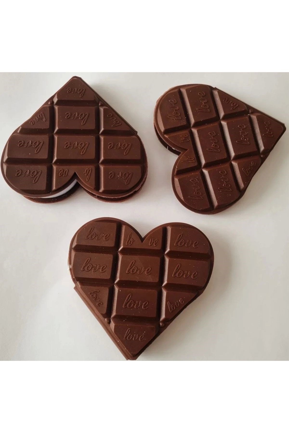 Kalp Tasarımlı Çikolata Not Defteri | Ajanda