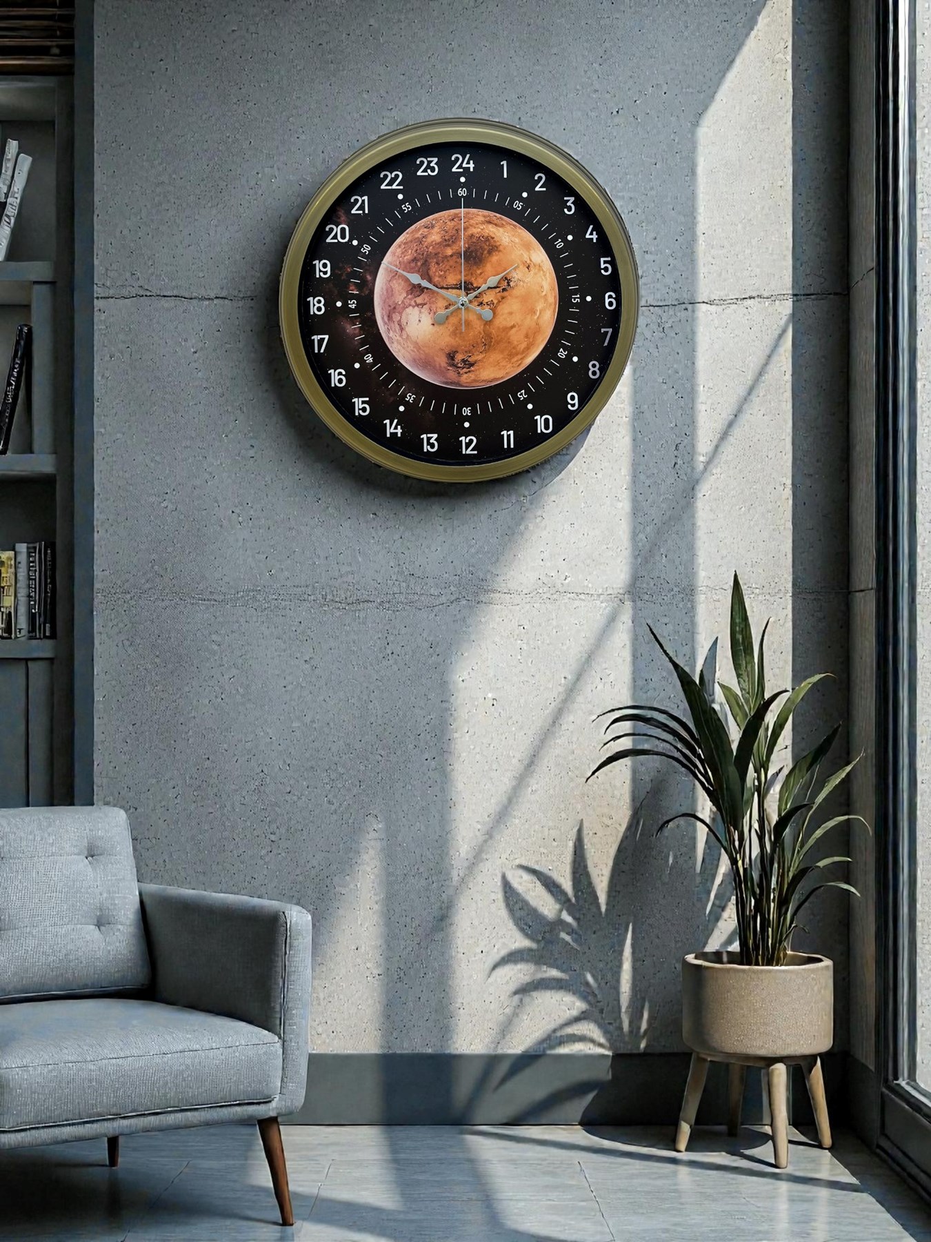 Zentime 40 Cm Eskitme Vintage Alışılmışın Dışında Duvar Saati