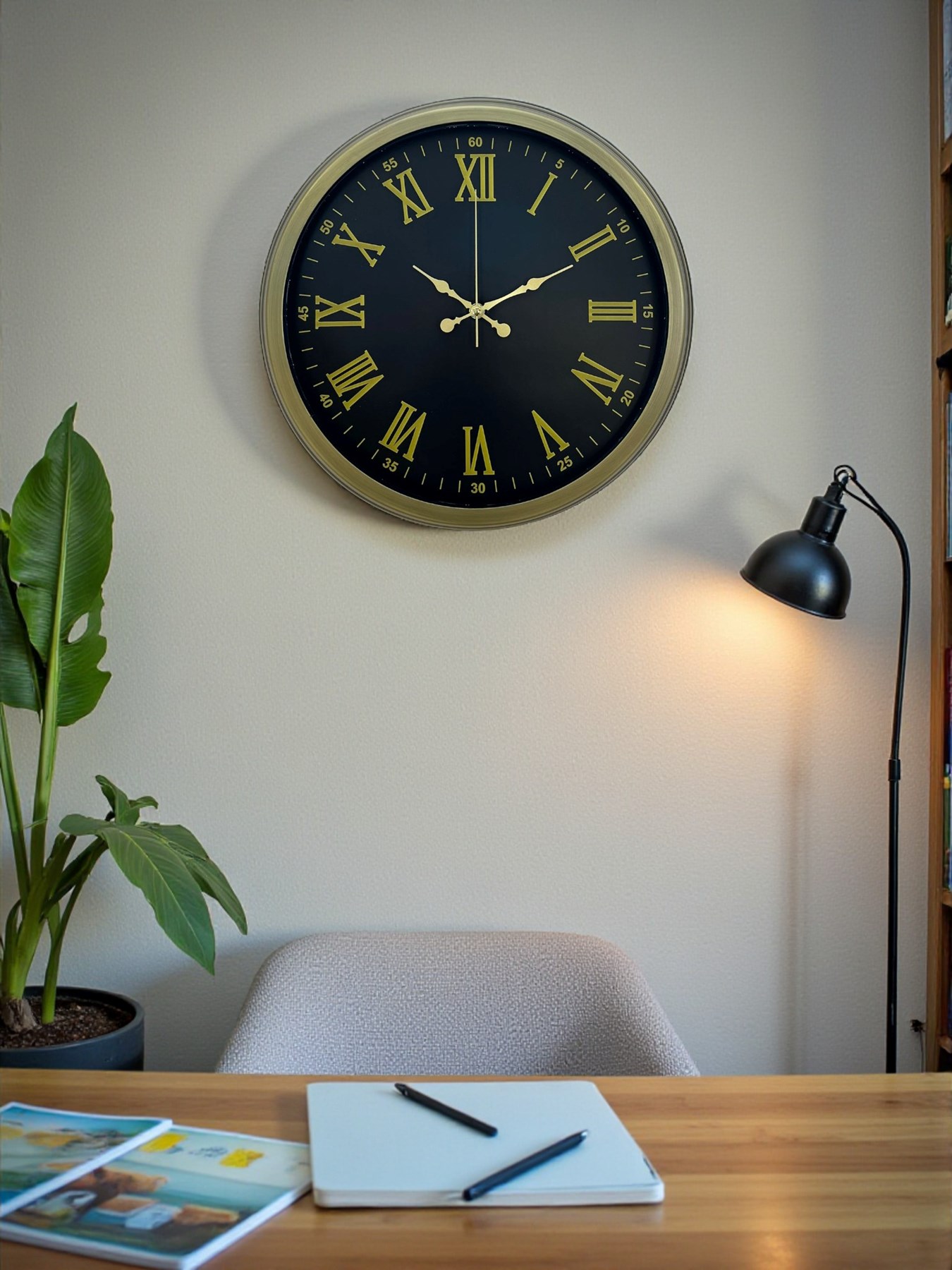 Zentime 40 Cm Eskitme Vintage Duvar Saati