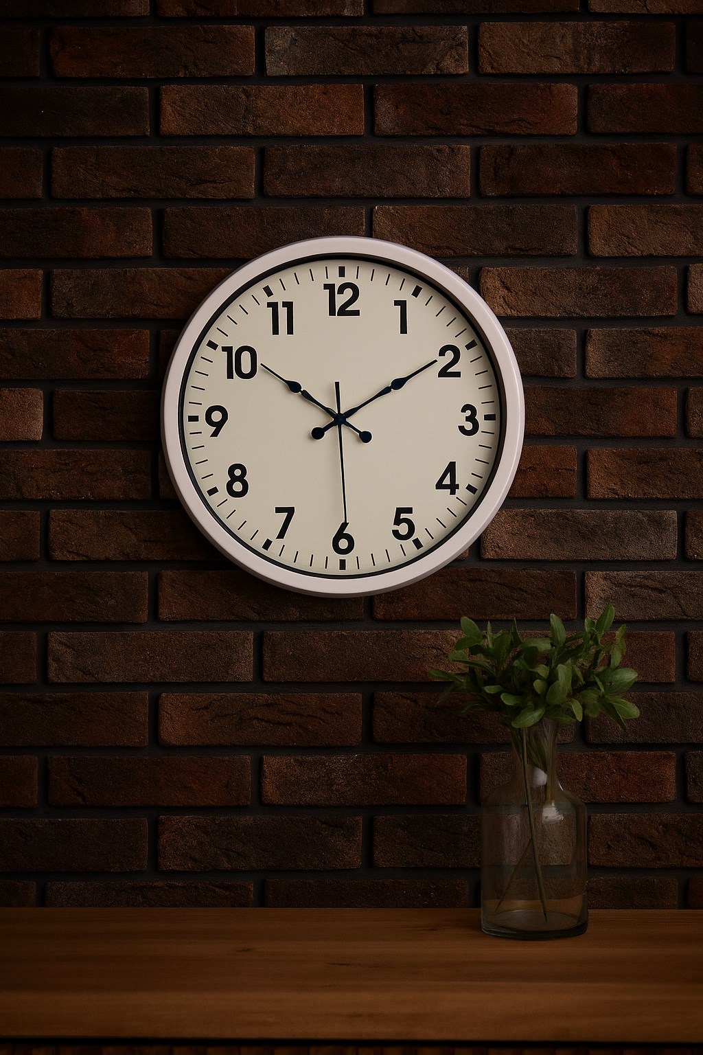 Zentime 52 Cm Beyaz Klasik Duvar Saati