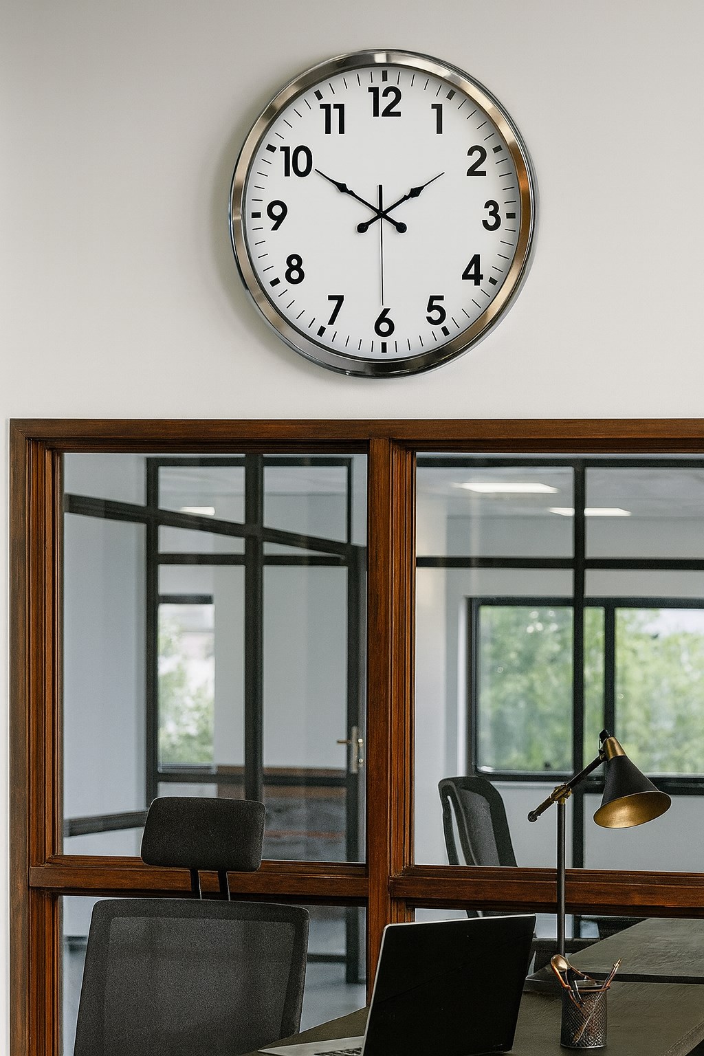 Zentime 52 Cm Krom Zarif Duvar Saati