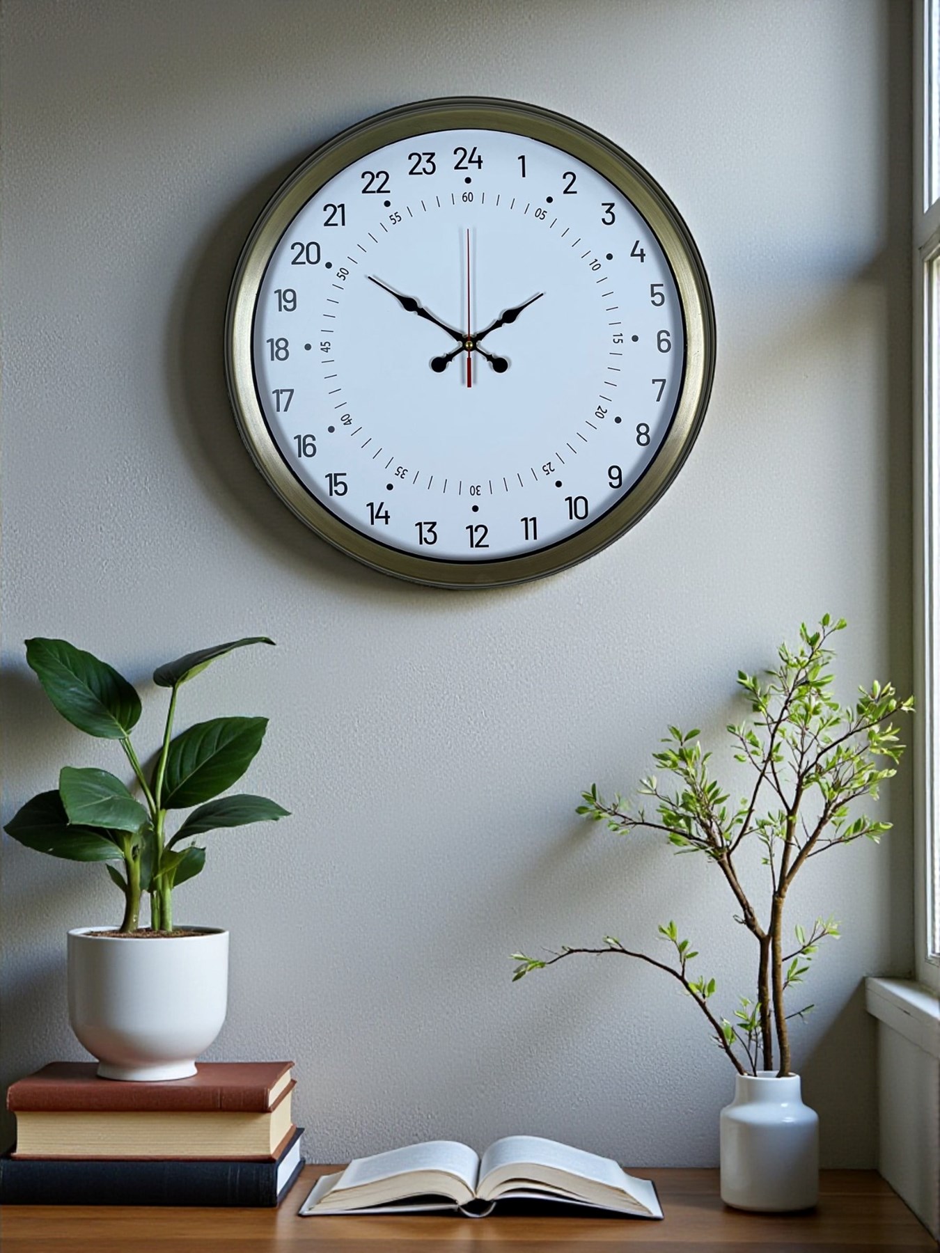 Zentime 40 Cm Eskitme Vintage Alışılmışın Dışında Duvar Saati