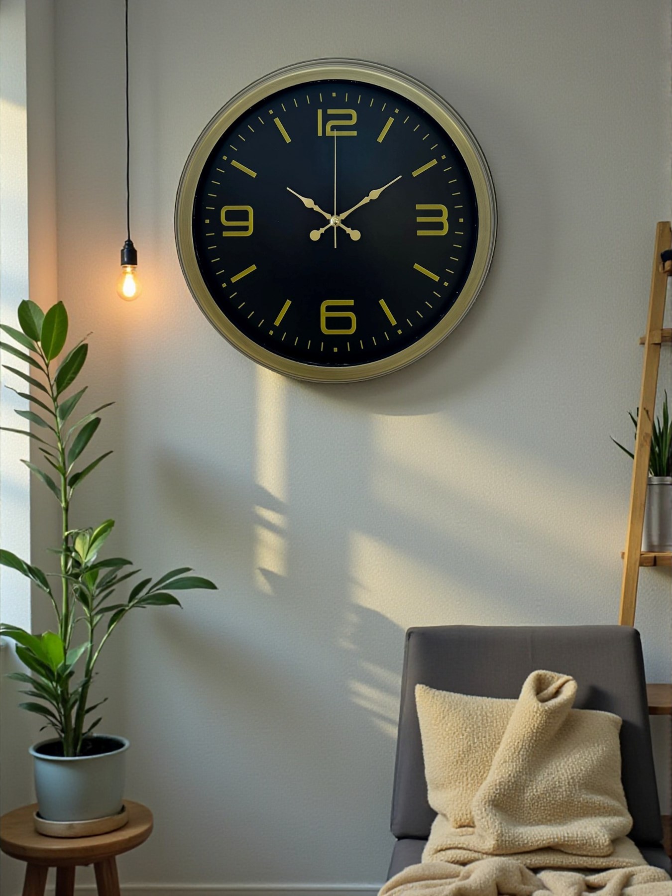 Zentime 40 Cm Eskitme Vintage Duvar Saati