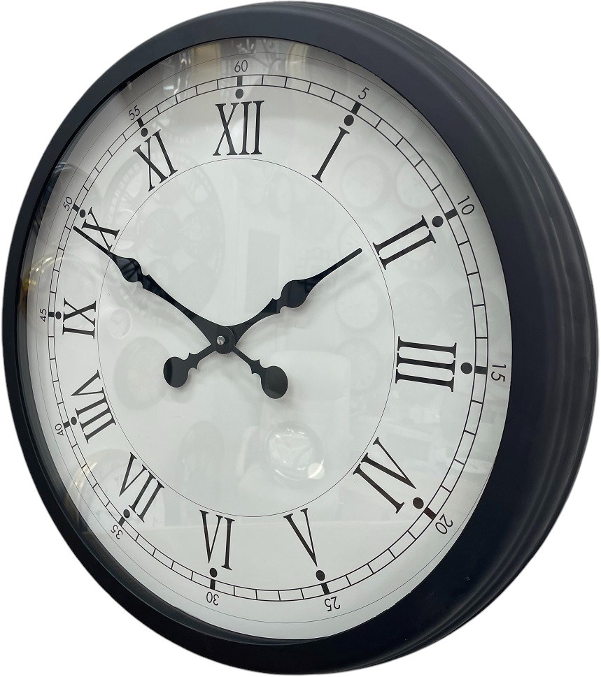 Zentime 60 Cm Siyah Modern Duvar Saati