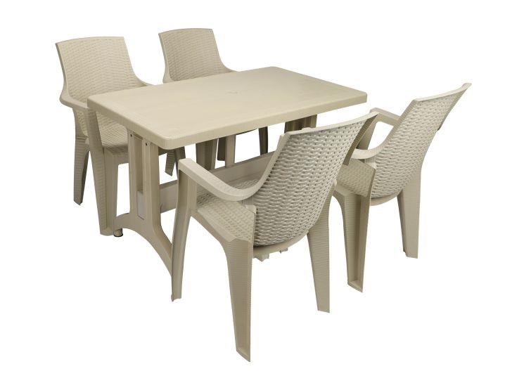 Mandella Zeugma 70x120 4 Kişilik Nibras Koltuk Masa Takımı Çölbeji