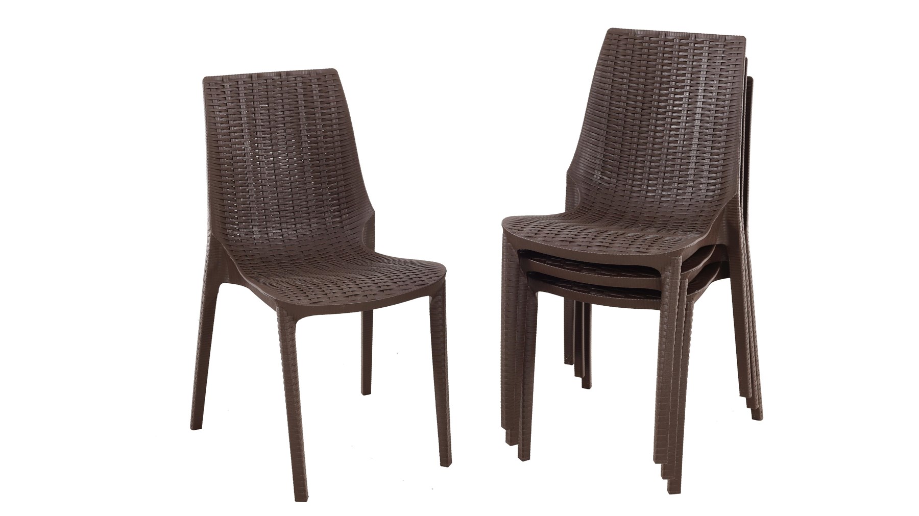 Mandella Nirvana Sandalye (4 Adet) Kahverengi