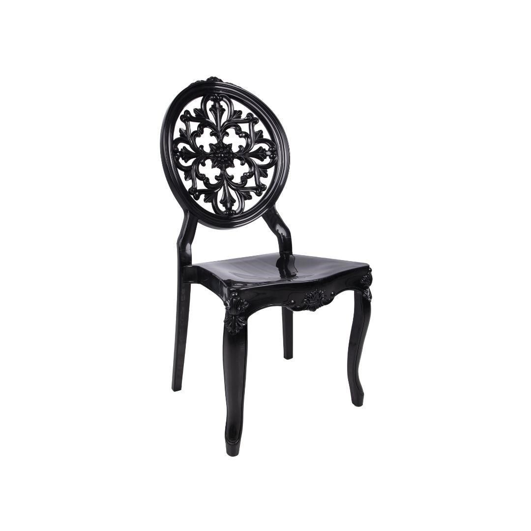 Mandella Diva Sandalye C Modeli (2 Adet) Siyah