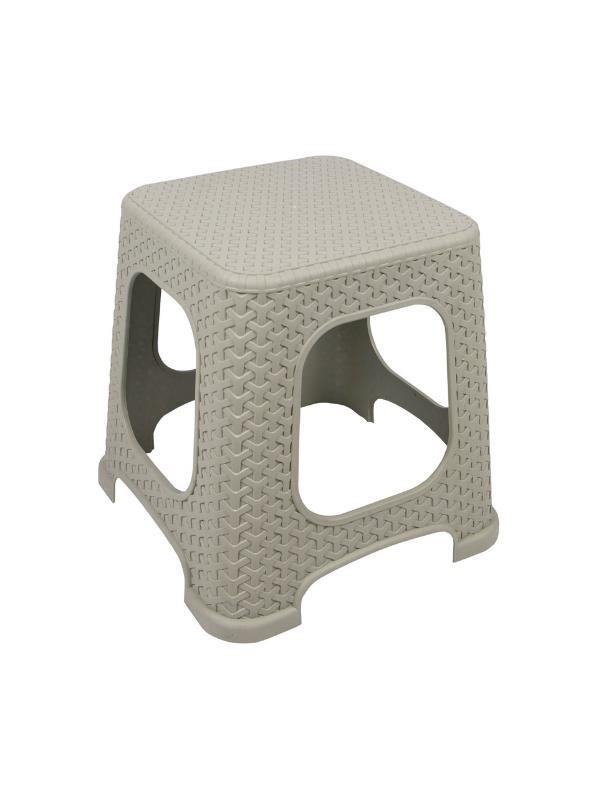 Mandella Sağlam Plastik Star Rattan Küçük Tabure Çölbeji