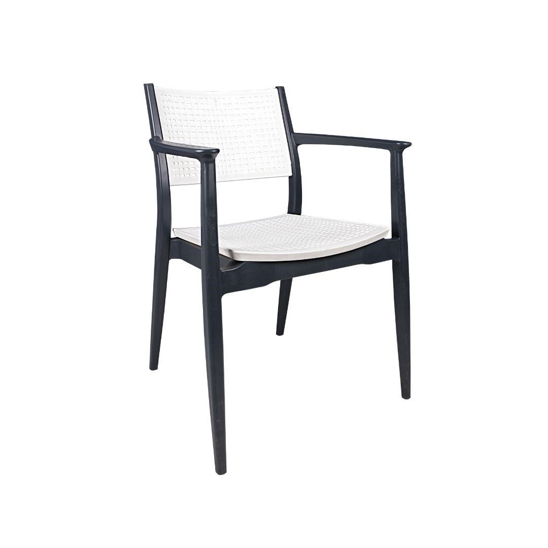 Mandella Irmak Çift Renk Koltuk Gövde Antrasit- Oturma/Sırt Beyaz