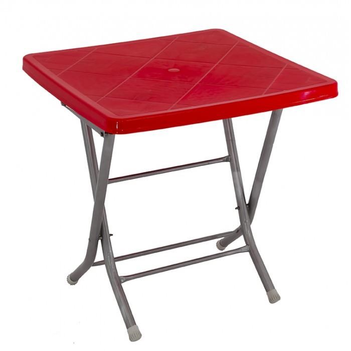 Mandella 80x80 Katlanır Ayaklı Masa Kırmızı