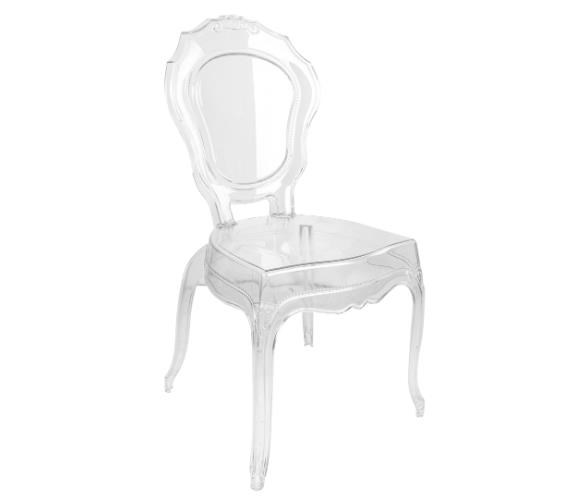 Mandella Mila Şeffaf Kırılmaya Dayanıklı Sandalye (2 Adet)