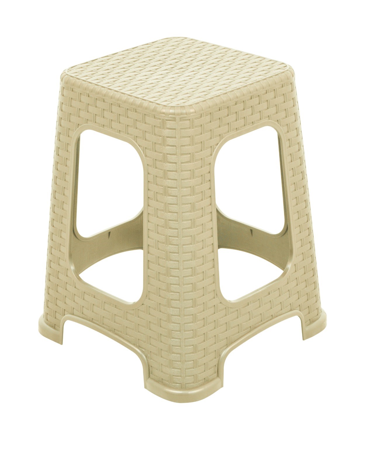 Mandella Sağlam Plastik Karizma Rattan Tabure Çölbeji