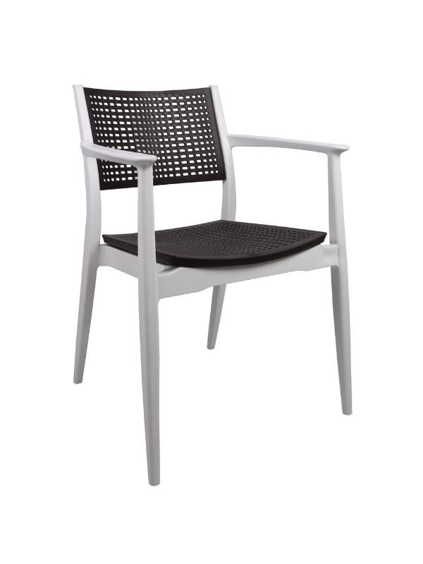 Mandella Irmak Çift Renk Koltuk (2 Adet) Gövde Çölbeji- Oturma/Sırt Kahverengi