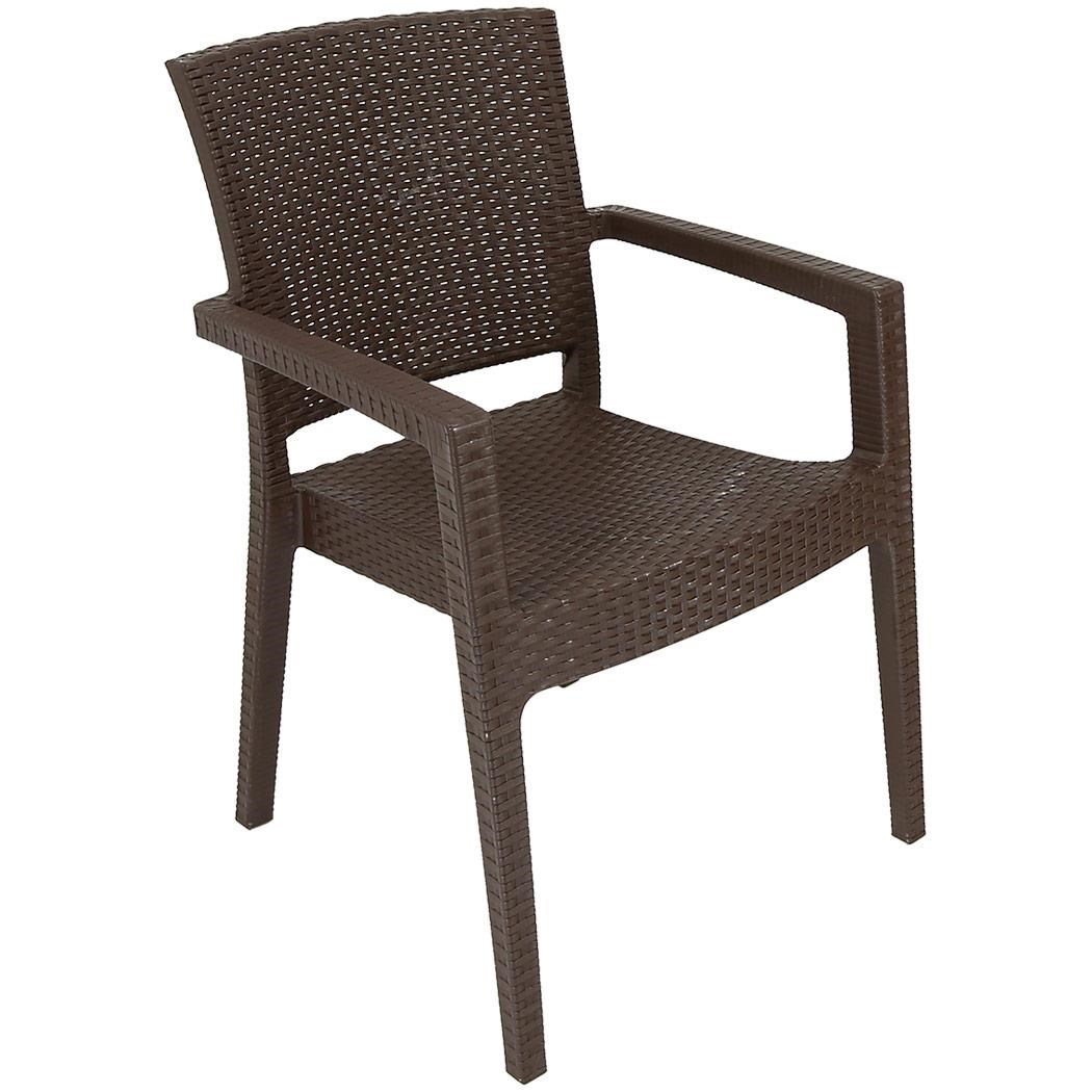 Mandella Zeus Rattan Koltuk  (2 Adet) KAHVERENGİ