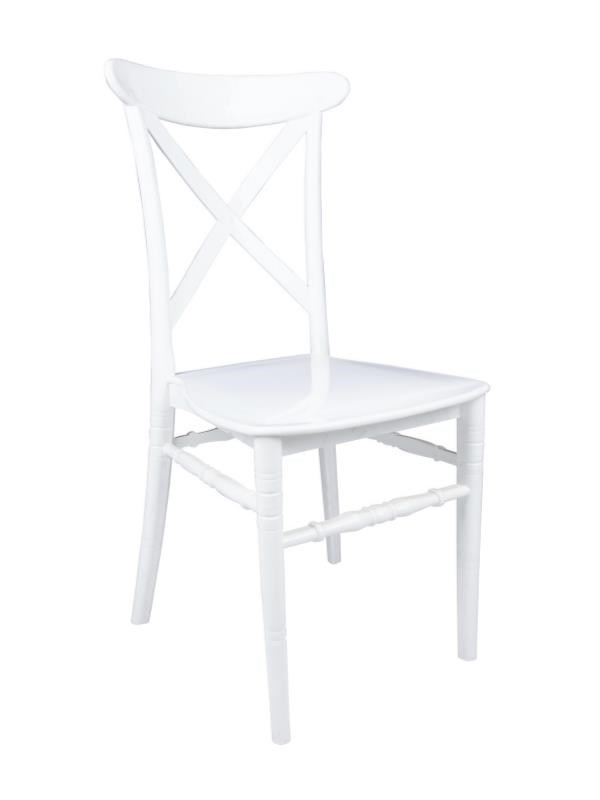 Mandella Silver Sandalye D Modeli (6 Adet) Beyaz