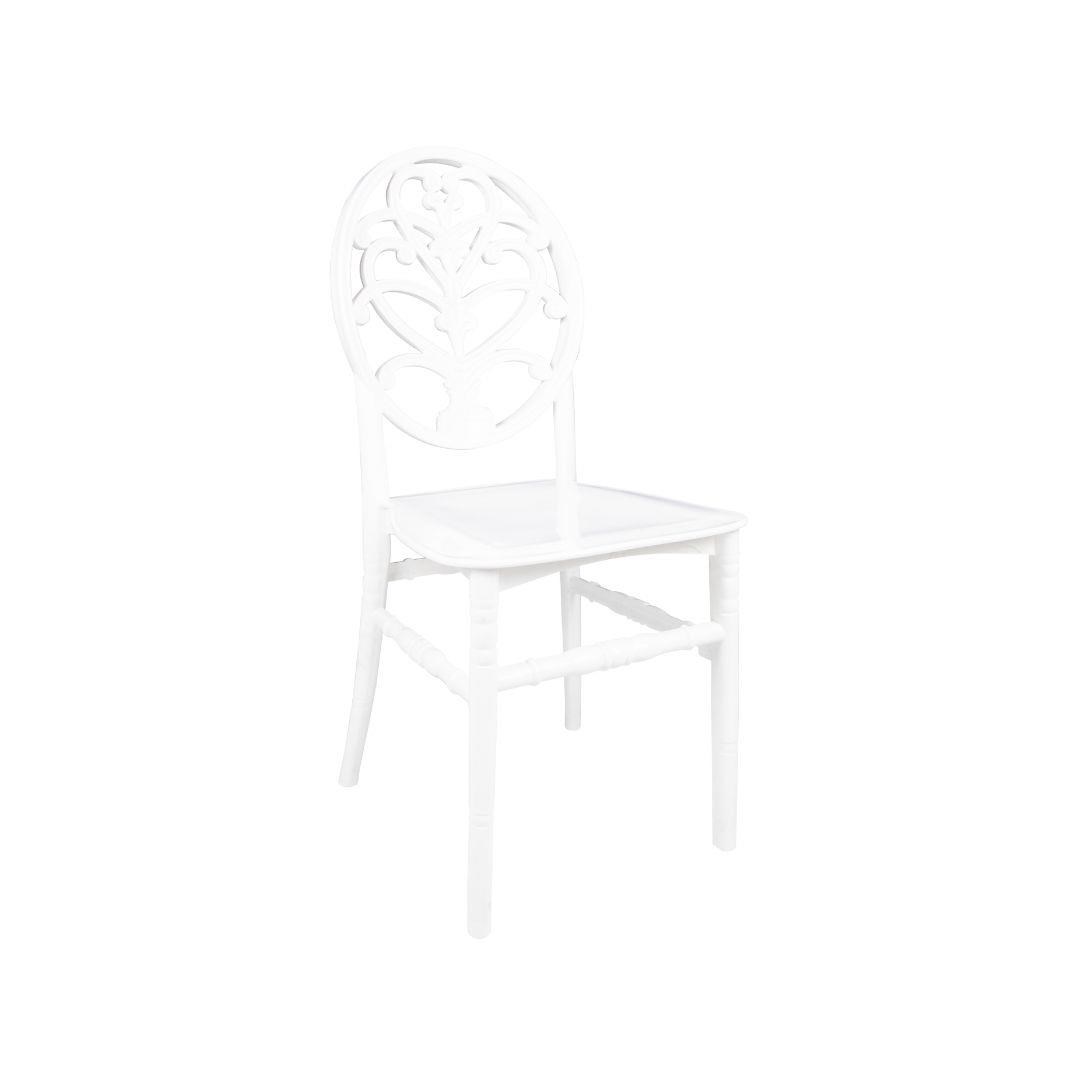 Mandella Karmen Düğün Sandalyesi Model 6 (4 Adet) Beyaz