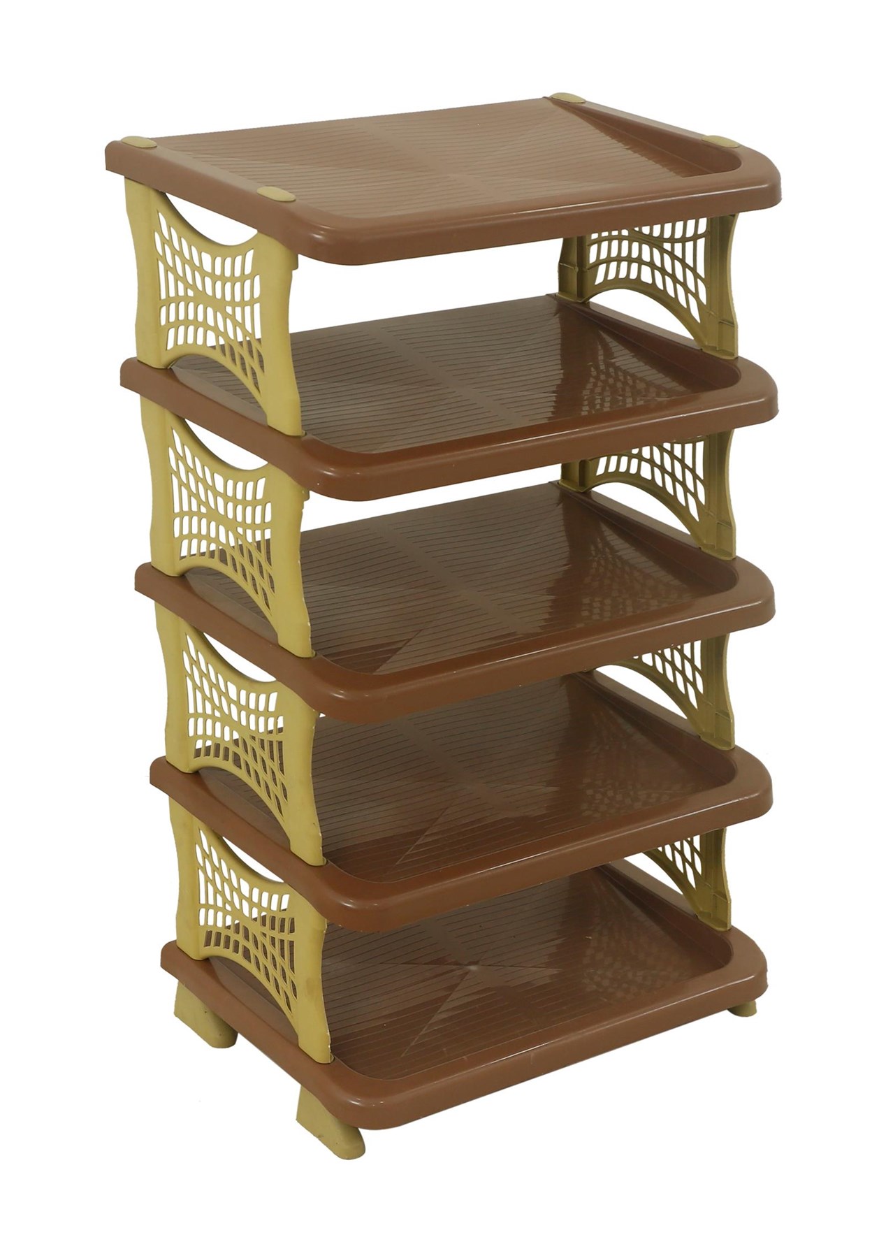 Sağlam Plastik Star Lüx Ayakkabılık Kahverengi