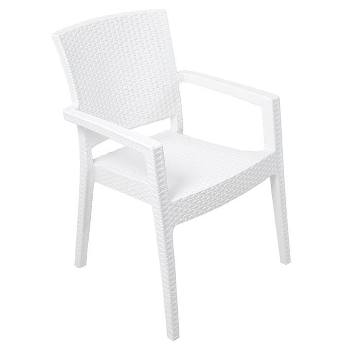 Mandella Zeus Rattan Koltuk  (6 Adet) Beyaz