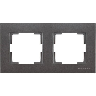 RİTA İKİLİ PRİZ ÇERÇEVE ANTRASİT