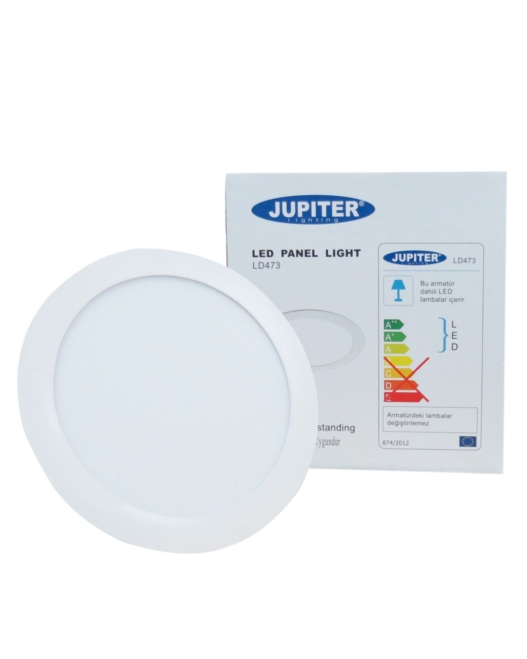 LD473 SLİM YUVARLAK LED PANEL 18W 3000K JÜPİTER