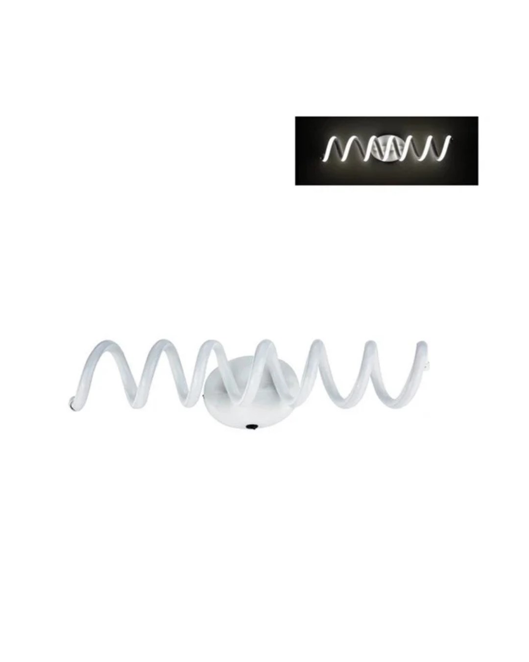 FORLİFE 19W SPİRAL DEKORATİF DUVAR APLİK ILIK BEYAZ2