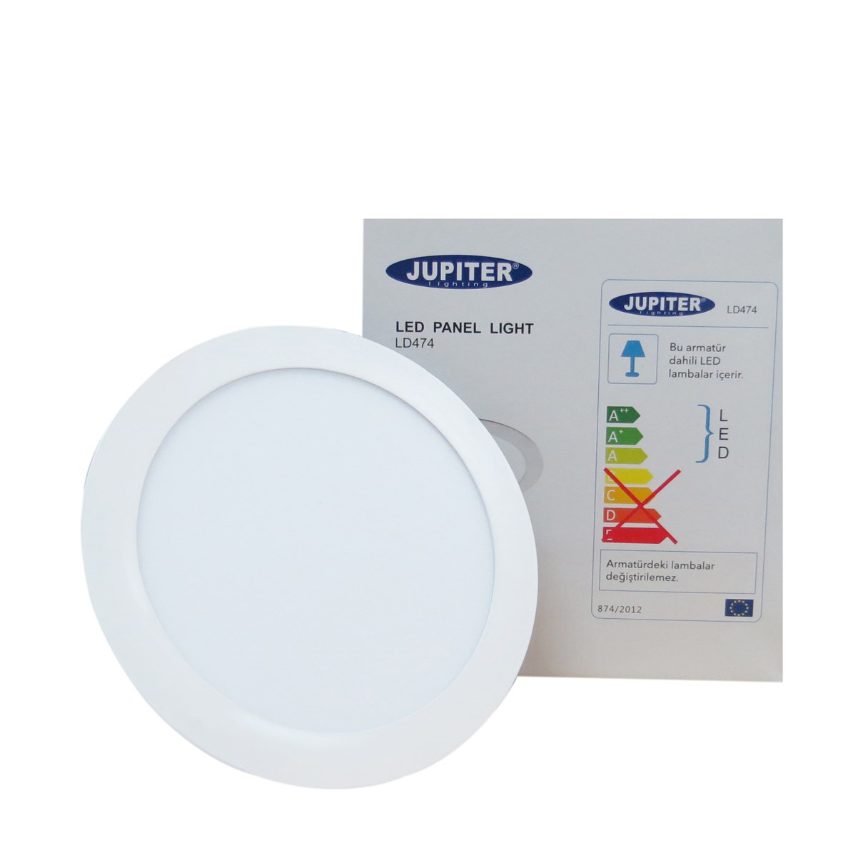 LD474 SLİM 4000K YUVARLAK LED PANEL 15W JÜPİTER