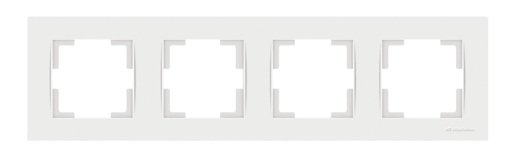 RİTA DÖRTLÜ YATAY ÇERÇEVE BEYAZ