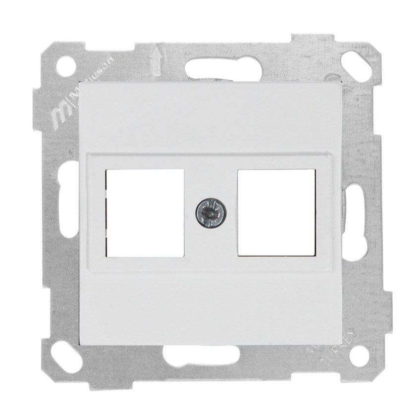 RİTA MEK TUŞ DATA PRİZİ 2*RJ45 (KON.SÜZ) BEYAZ