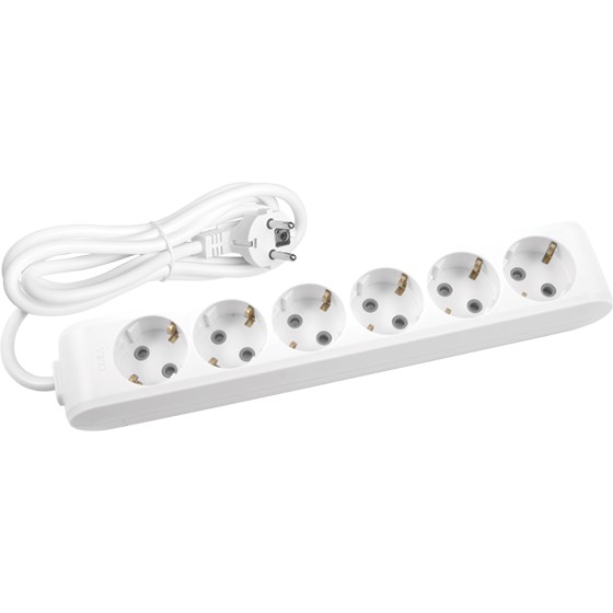 MULTİ-LET ALTILI PRİZ TOPRAKLI KABLOLU Ç.K. 3 MT